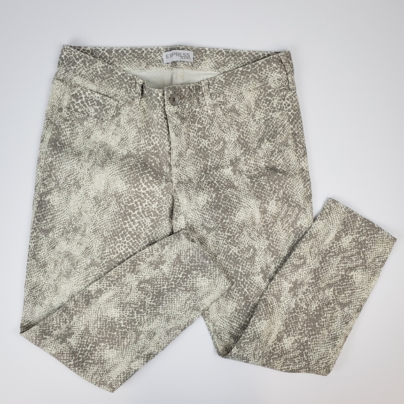 Express Denim - Express Jeans Snake Skin Print Stella Ankle Jeans